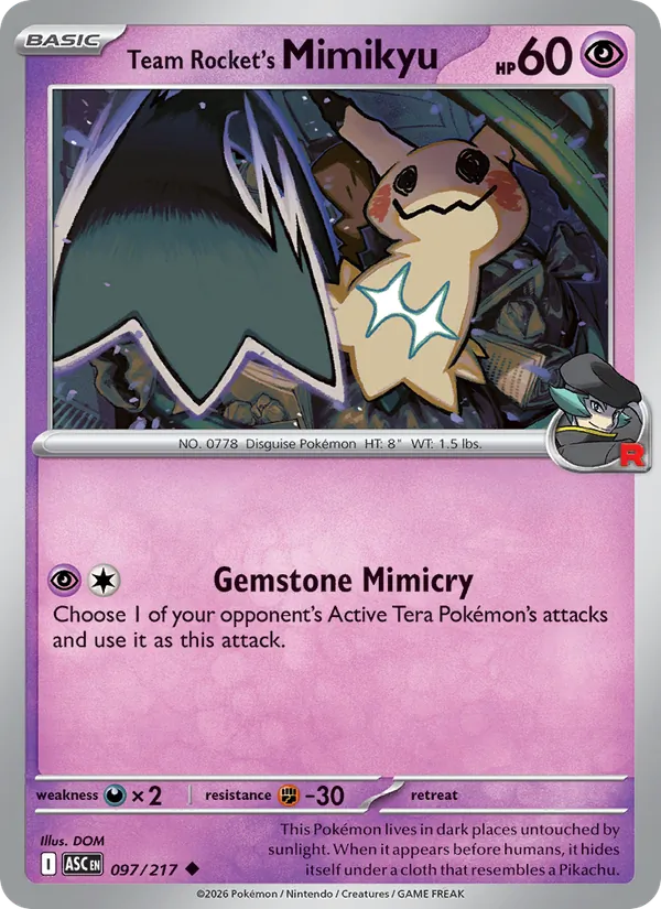 097 Team Rocket's Mimikyu – Ascended Heroes
