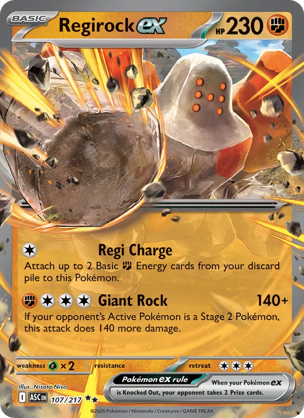 107 Regirock ex – Ascended Heroes