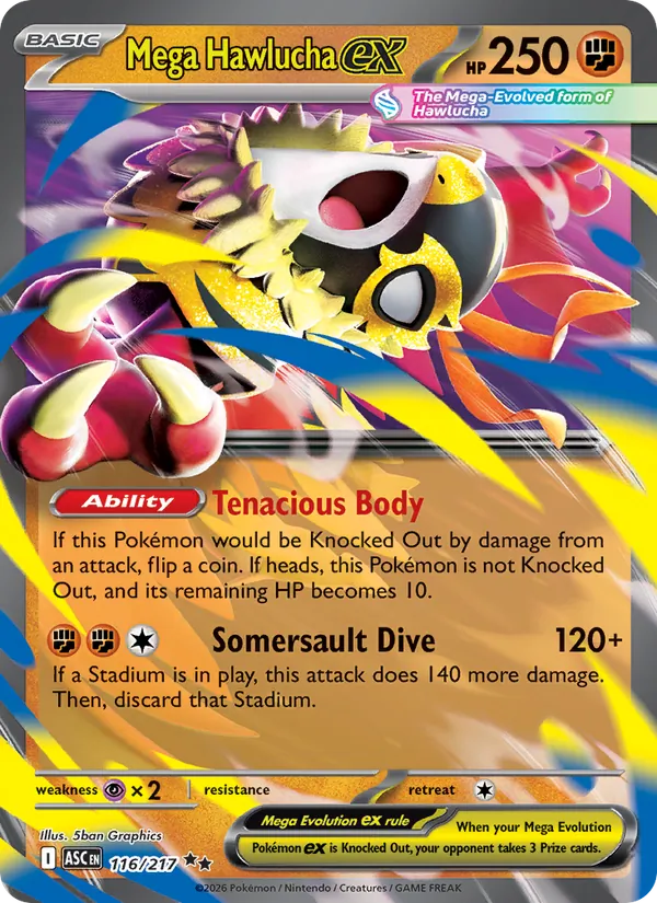 116 Mega Hawlucha ex – Ascended Heroes