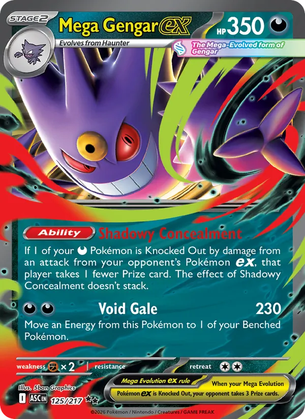 125 Mega Gengar ex – Ascended Heroes