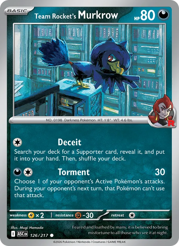 126 Team Rocket's Murkrow – Ascended Heroes