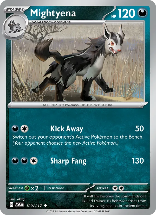 129 Mightyena – Ascended Heroes
