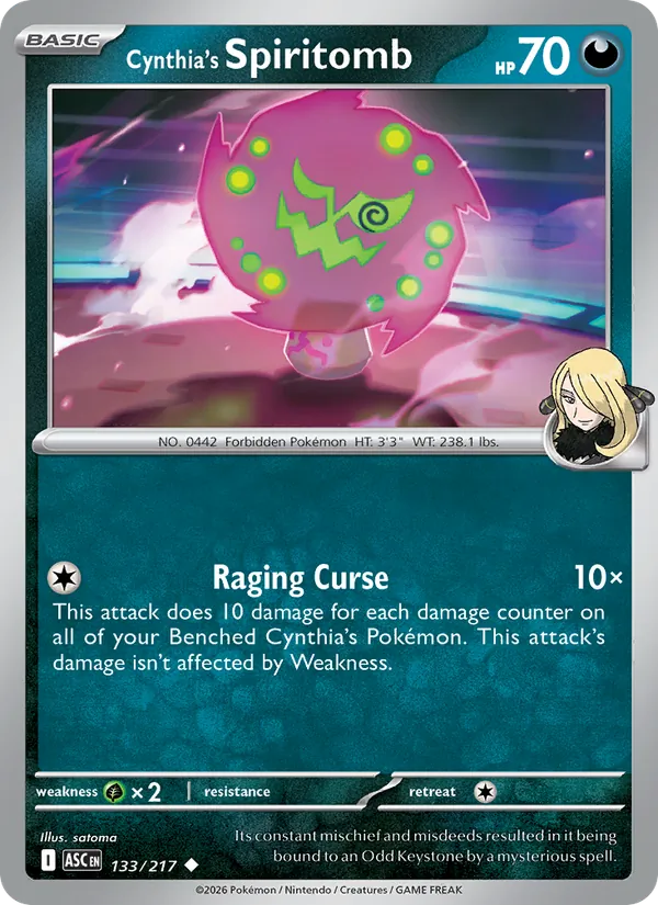 133 Cynthia's Spiritomb – Ascended Heroes