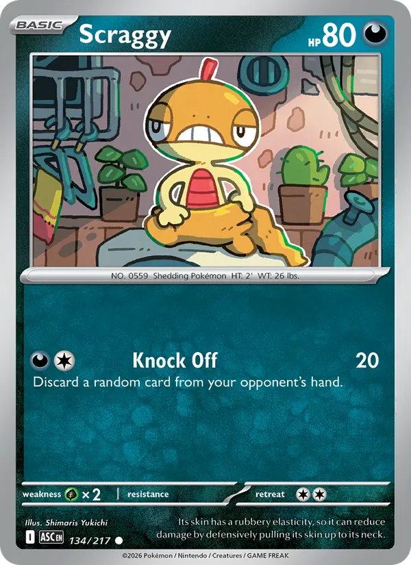 134 Scraggy – Ascended Heroes