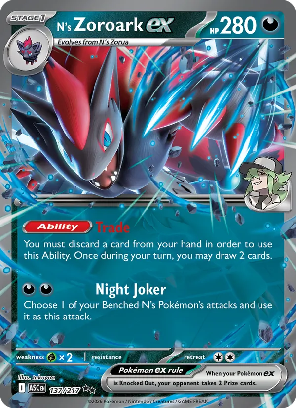 137 N's Zoroark ex – Ascended Heroes