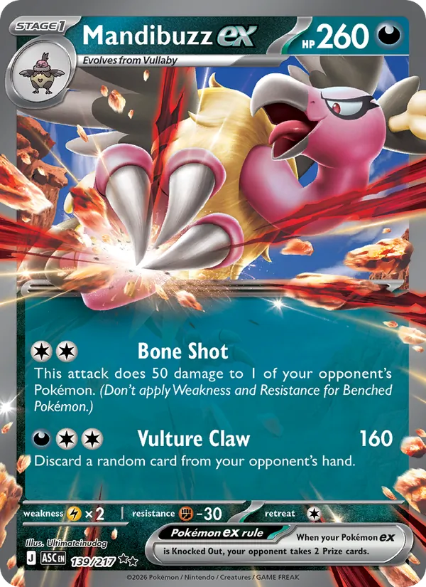 139 Mandibuzz ex – Ascended Heroes
