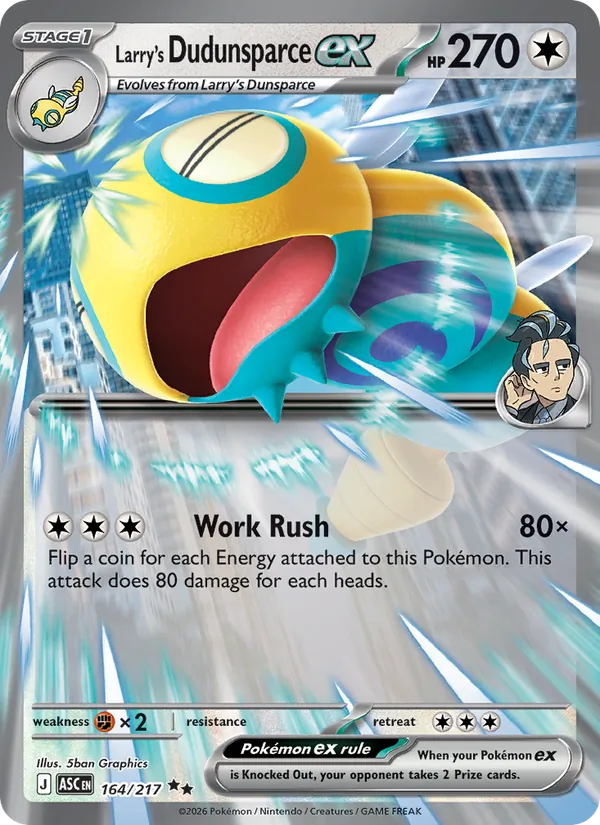 164 Larry's Dudunsparce ex – Ascended Heroes