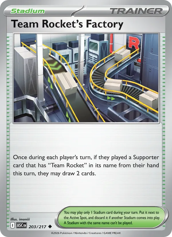 203 Team Rocket's Factory – Ascended Heroes