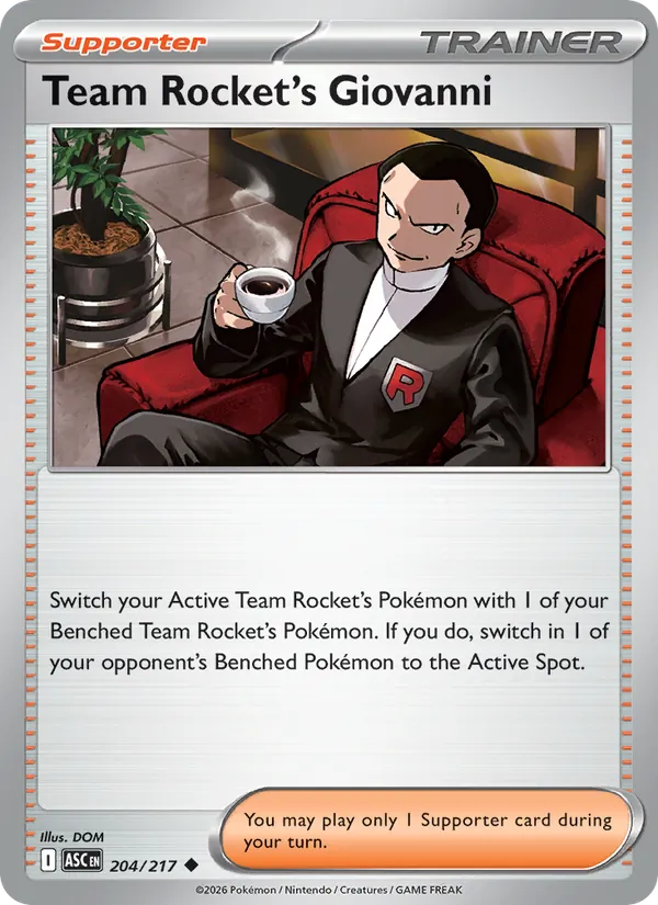 204 Team Rocket's Giovanni – Ascended Heroes