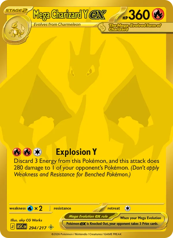 294 Mega Charizard Y ex – Ascended Heroes