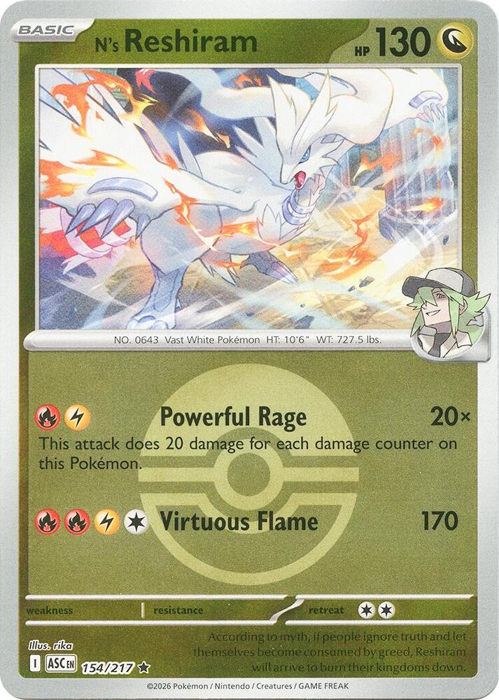 154-PB N's Reshiram – Ascended Heroes