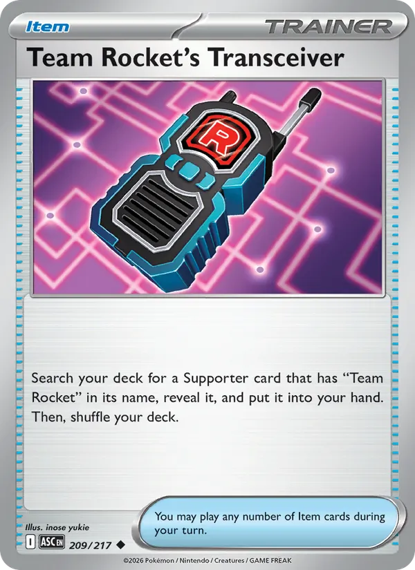 209-RH Team Rocket's Transceiver – Ascended Heroes