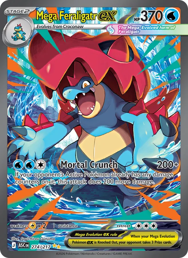274 Mega Feraligatr ex – Ascended Heroes