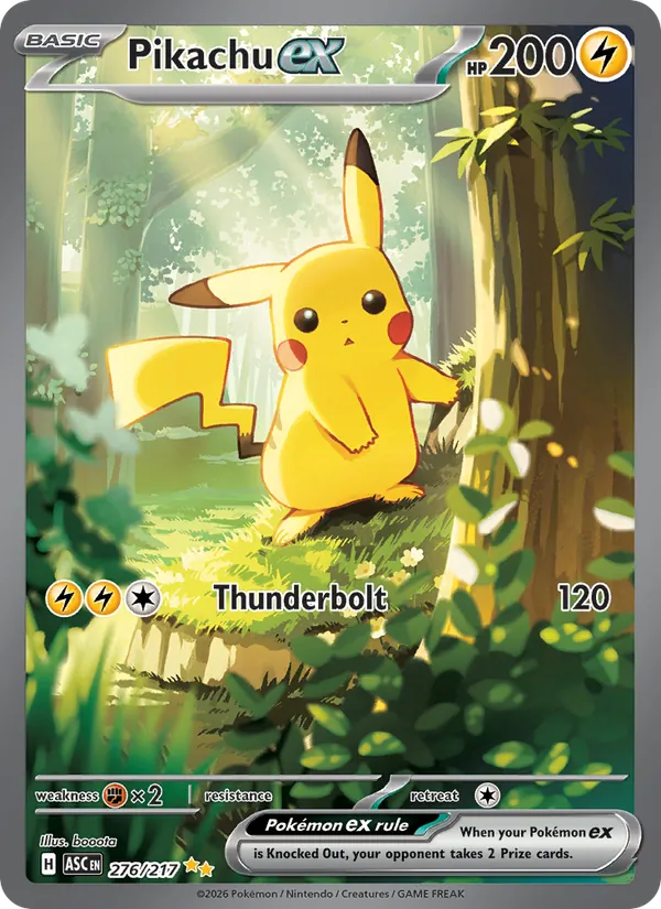 276 Pikachu ex – Ascended Heroes