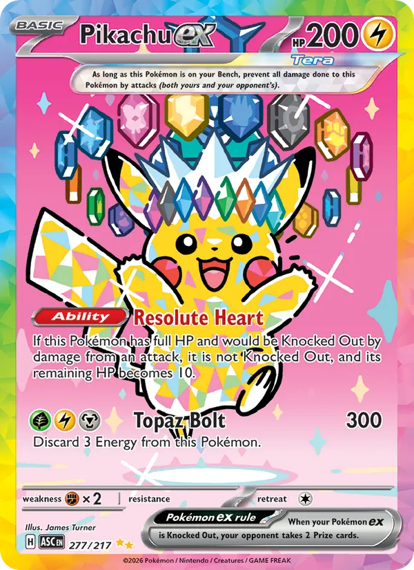 277 Pikachu ex – Ascended Heroes