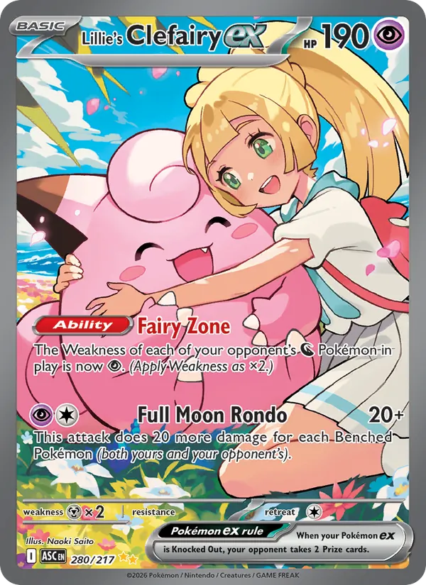 280 Lillie's Clefairy ex – Ascended Heroes