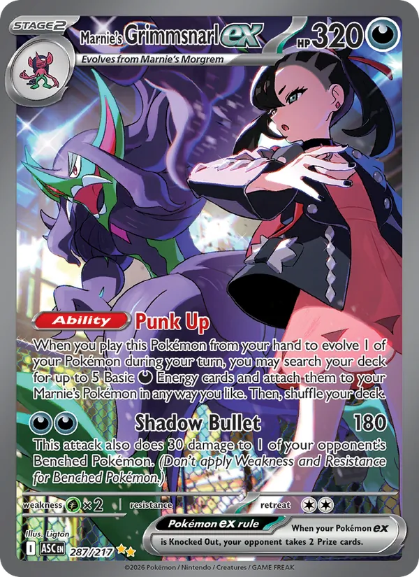 287 Marnie's Grimmsnarl ex – Ascended Heroes