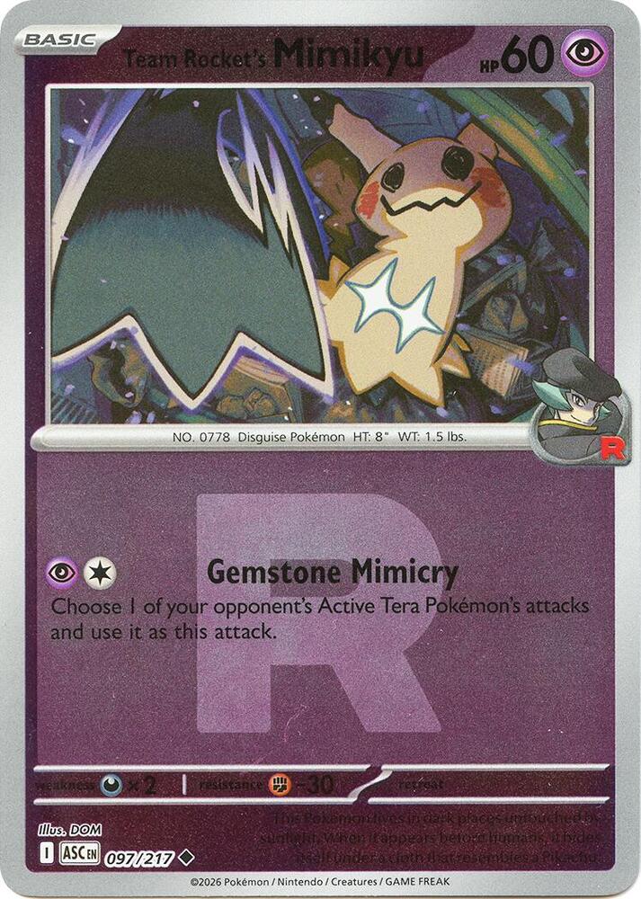 097-reverse-teamrocket Team Rocket's Mimikyu – Ascended Heroes