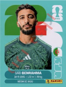 ALG16 Said Benrahma – FIFA World Cup 2026 Panini
