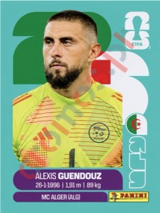 ALG2 Alexis Guendouz – FIFA World Cup 2026 Panini