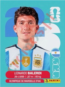 ARG7 Leonardo Balerdi – FIFA World Cup 2026 Panini