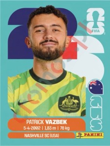 AUS16 Patrick Yazbek – FIFA World Cup 2026 Panini