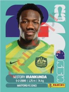 AUS19 Nestory Irankunda – FIFA World Cup 2026 Panini