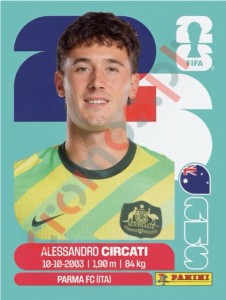 AUS5 Alessandro Circati – FIFA World Cup 2026 Panini