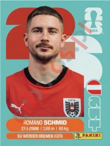 AUT16 Romano Schmid – FIFA World Cup 2026 Panini