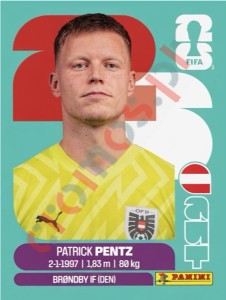 AUT3 Patrick Pentz – FIFA World Cup 2026 Panini