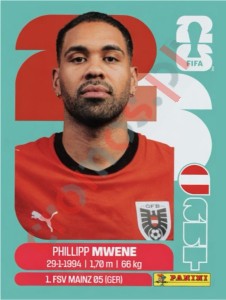 AUT8 Phillipp Mwene – FIFA World Cup 2026 Panini