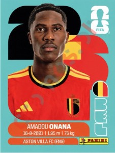 BEL10 Amadou Onana – FIFA World Cup 2026 Panini