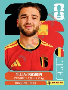 BEL11 Nicolas Raskin – FIFA World Cup 2026 Panini