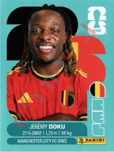BEL16 Jérémy Doku – FIFA World Cup 2026 Panini