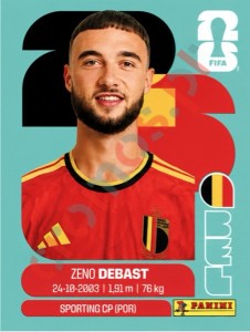 BEL5 Zeno Debast – FIFA World Cup 2026 Panini