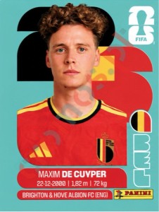 BEL7 Maxim De Cuyper – FIFA World Cup 2026 Panini