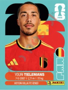 BEL9 Youri Tielemans – FIFA World Cup 2026 Panini