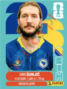 BIH11 Ivan Sunjic – FIFA World Cup 2026 Panini