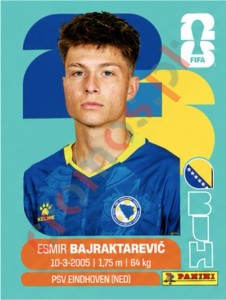 BIH15 Esmir Bajraktarevic – FIFA World Cup 2026 Panini