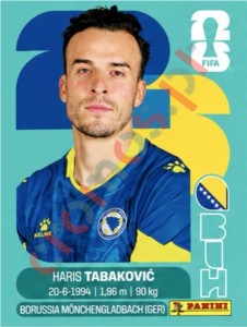 BIH20 Haris Tabakovic – FIFA World Cup 2026 Panini