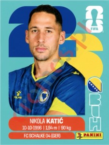 BIH7 Nikola Katic – FIFA World Cup 2026 Panini