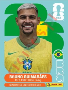BRA11 Bruno Guimarães – FIFA World Cup 2026 Panini