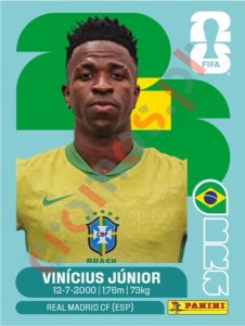 BRA14 Vinicius Júnior – FIFA World Cup 2026 Panini