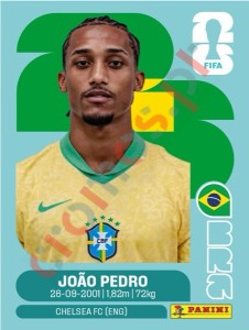 BRA16 João Pedro – FIFA World Cup 2026 Panini
