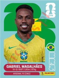 BRA6 Gabriel Magalhães – FIFA World Cup 2026 Panini