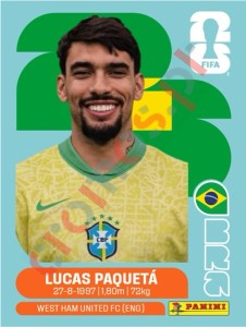 BRA9 Lucas Paquetá – FIFA World Cup 2026 Panini