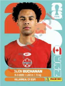 CAN17 Tajon Buchanan – FIFA World Cup 2026 Panini