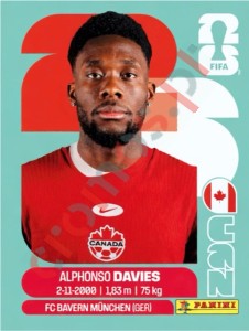 CAN3 Alphonso Davies – FIFA World Cup 2026 Panini