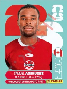 CAN5 Samuel Adekugbe – FIFA World Cup 2026 Panini
