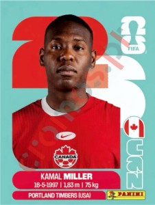 CAN9 Kamal Miller – FIFA World Cup 2026 Panini